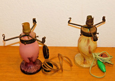 vintage LOT 2 ancien LAMPE de