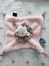 Doudou et Compagnie  Boule Chat 3 en 1 rose : Doudou + Cocon + Jouet d'éveil