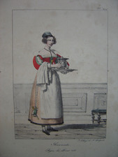 Grande lithographie Costume