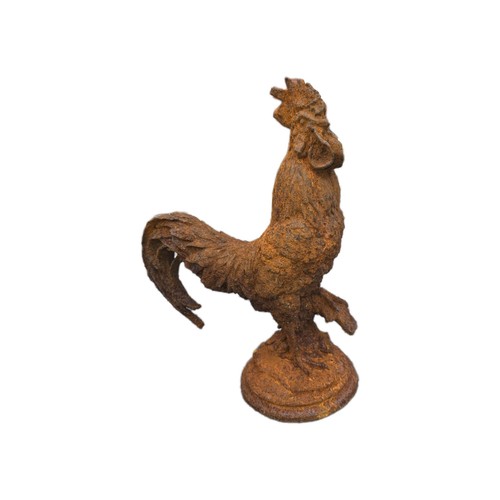 Statue coq fonte - statue,
