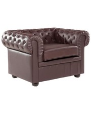 Fauteuil en Cuir Marron