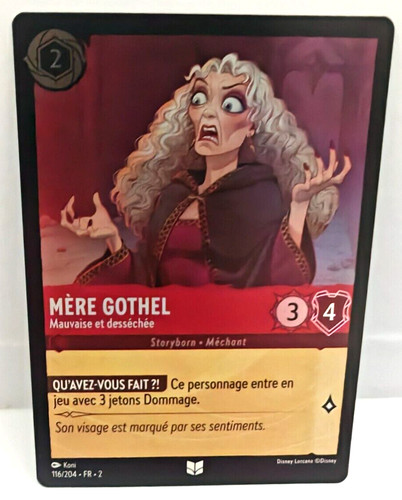 Carte disney lorcana mère - disney,