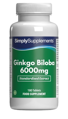 Ginkgo biloba 6000mg 180 - ginkgo,