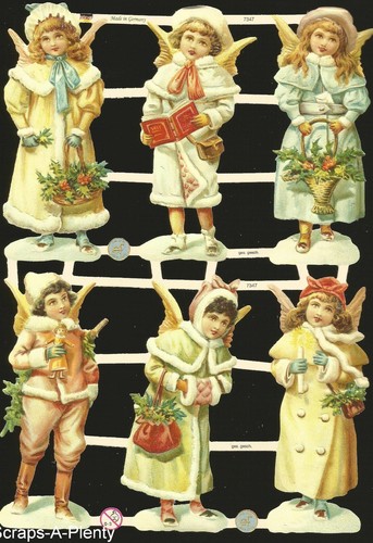 German embossed scrap die cut - scrap,