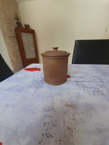 Pot avec couvercle - couvercle, neuf