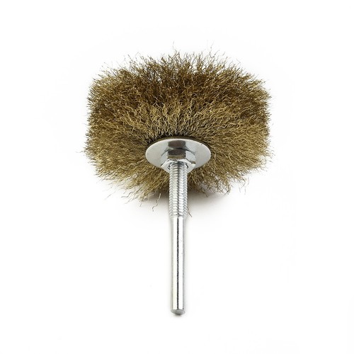 Brosse fil cuivre roue - brosse, à