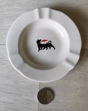 Ancien Cendrier Agip, Bidon, Tôle, Esso, Total, TBE, 11,5 cm.