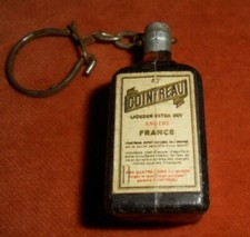 Porte-clés Key Ring Bouteille Cointreau 3D Etiquette papier 44 mm de haut