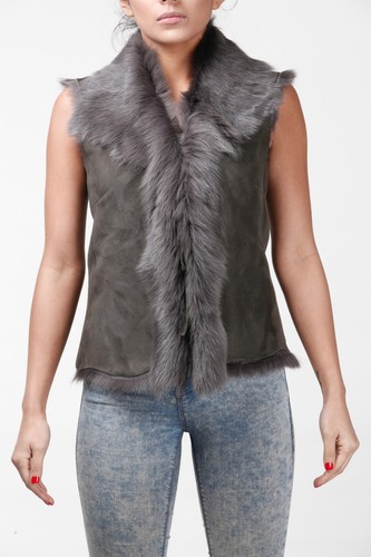 Gilet femme peau mouton - gilet,