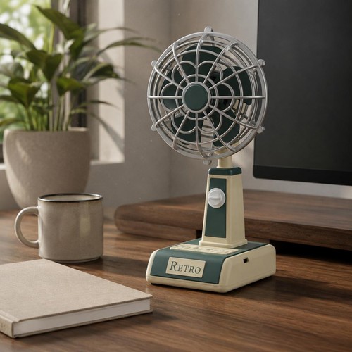 Ventilateur rétro table - ventilateur, de