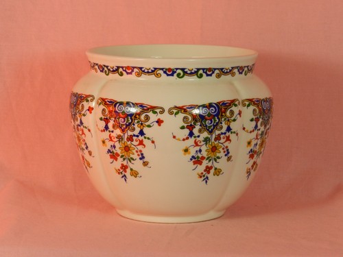 Faience gien cache pot - de,