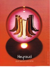 PUBLICITE ADVERTISING 044   1971   HEYRAUD     collection bottes