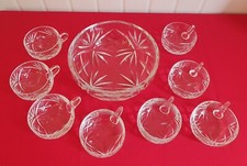 Service à fruits en cristal taillé St-Louis