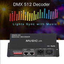 4 Channel DMX 512 Decorder Adjustable RGB Dimming LED Decorder Controller For