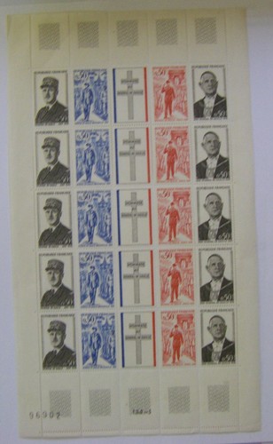 Feuille complete timbres - complete, 20