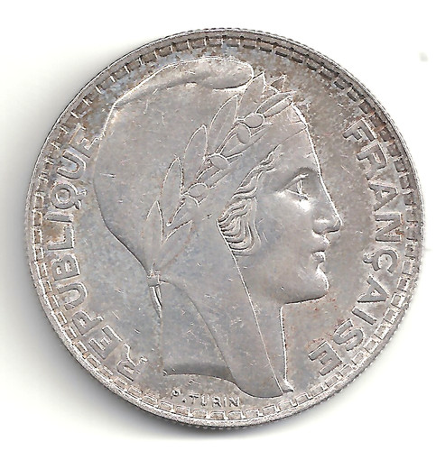 Francs 1934 turin argent 20 - francs,
