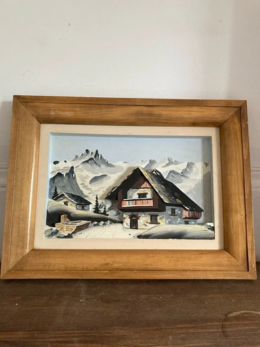 Tableau bois sculpté en - en,