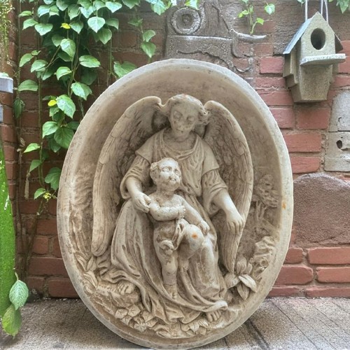 Reliquaire ancien plâtre - reliquaire,