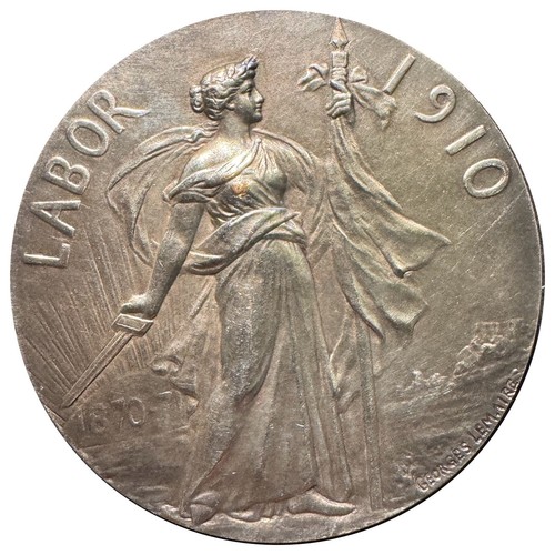 Médaille bronze argenté - , "