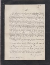 1890 Faire-part décès