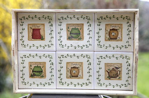 Plateau bois carreaux - en,