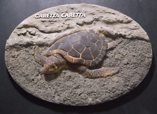Figurine plaque de collection 3D Caretta Caretta Souvenir Grèce Tortue de mer...