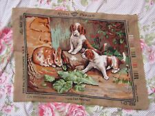 canevas brodé, " mes meilleurs amis"ouvrage ROYAL PARIS  48X37 cm