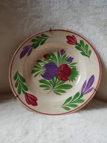 Ancienne assiette décor - assiette,