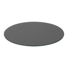 1x Noir 30cm Rond Planche à Découper en Verre Cuisine Coupe Économiseur
