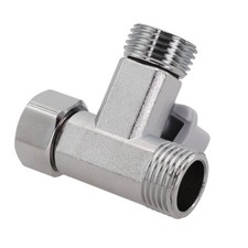 Vanne d'arrêt de té en alliage de zinc à intégration sans soudure pour rése