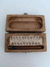 Ancien Coffret Boîte Bois Alésoir Gicleur Carburateur 21 Pièces Avec Défauts