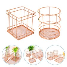  2 PCS Corbeille Rangement Panier Metallique Paniers De Stockage Fer