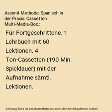 Assimil-Methode. Spanisch in