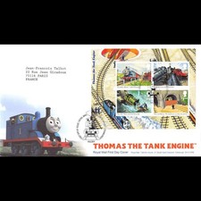 FDC Royal Mail - Bloc n° 85 - Dessin animé. Le petit train - Série 3505 à 3508