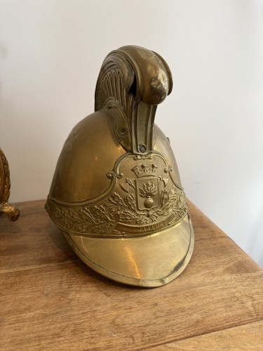 Casque pompier ancien - pompier,