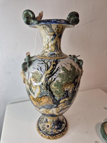 Vase majolique italienne xixe - vase,