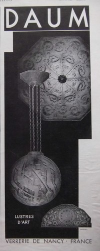 Publicité 1930 lustre art - 1930, d'art