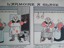 IMAGERIE PELLERIN EPINAL n°3085 L' ARMOIRE A GLACE - IMAGE D' EPINAL ANCIENNE