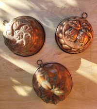 Lot De 3 Moules Cuivre Brioche