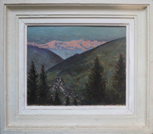 Tableau paysage montagne - tableau,