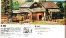 FALLER B-230 HO Scierie hydraulique, roue et scie fonctionnelles, accessoires