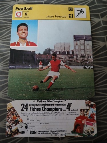 Football carte fiche photo - fiche,