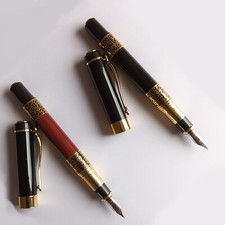 Stylo plume en métal encre