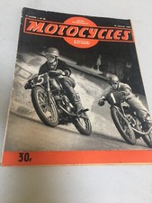 revue Motocycles N° 40 1950 Norton Dominator , réglage carburation ...etc