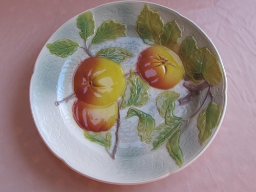 Assiette barbotine faïence - assiette,
