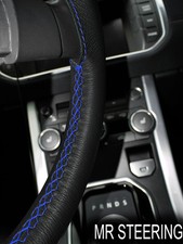 Couvre Volant En Cuir Royal Bleu À Double Couture Pour MERCEDES R CLASS 06+