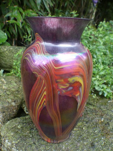 Favrile loetz kralik vase - favrile,
