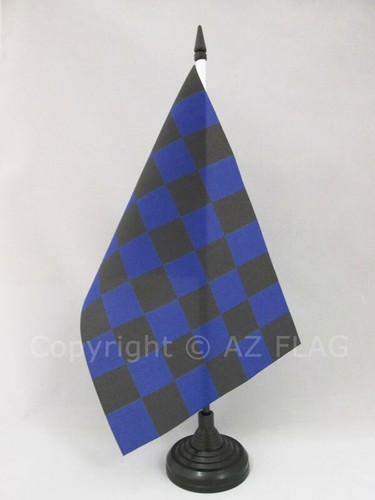 Drapeau table damier noir - de,