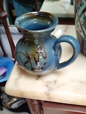 Joli Pichet en grès vernissé bleu japonisant