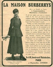 Publicité ancienne Burberrys